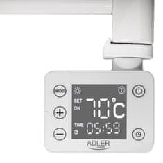 Adler ADL AD 7823 električni kopalniški grelnik LED bela, 400W