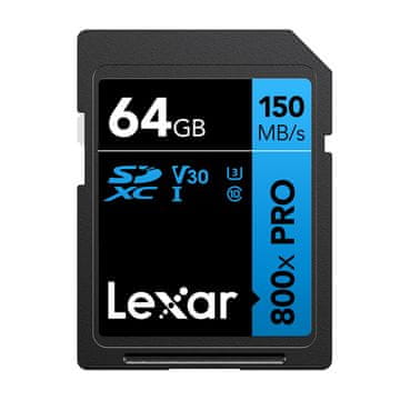 Lexar Lexar Professional 800x Pro SDXC 64GB pomnilniška kartica