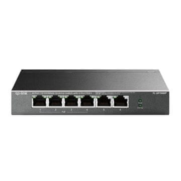 slomart TP-LINK SF1006P mrežni stikalni PoE+ (4xPoE+)