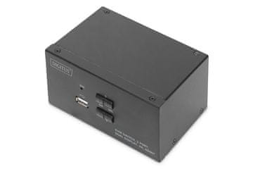 slomart Digitus 2-portni KVM preklopnik HDMI Dual Display 4K