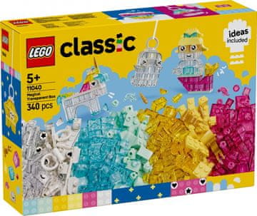 Classic LEGO Classic 11040 Čarobni set s prozirnim kockami, gradbeni bloki