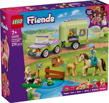 Friends LEGO Friends 42695 Prikolica za konje in žrebiček