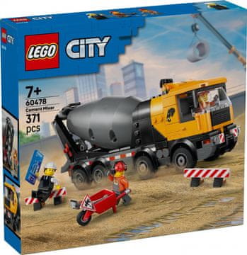 CITY LEGO City 60478 Mešalnik betona