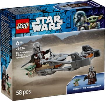 STAR LEGO Star Wars 75436 Mandalorianov gliser in Grogu