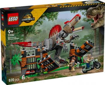Jurassic World LEGO Jurassic World 77982 POBEG SPINOZAURA - Gradbeni komplet z akcijo
