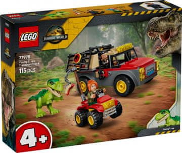 Jurassic World LEGO Jurassic World 77978 Tovornjak za prevoz mladega tiranavra - Gradbeni komplet