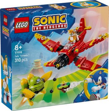 Sonic LEGO Sonic 77119 Tails i Tornado-1 - Gradbeni komplet za akcijsko igro