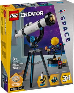 slomart LEGO Creator 31378 Teleskop za raziskovanje vesolja, 492 kock