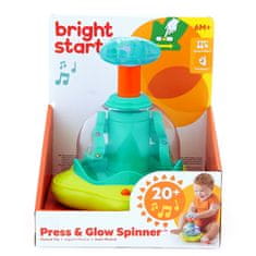 Bright Starts Glasbena svetleča igrača Press&amp;Glow Spinner 6m+