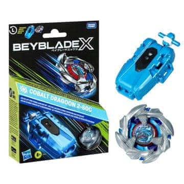 Northix Premium komplet Beyblade z zgornjim delom Cobalt Dragoon in zaganjalnikom