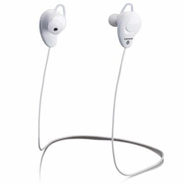 LENCO Brezžične Bluetooth slušalke z mikrofonom, bele barve