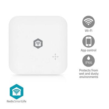 Nedis Wi-Fi detektor puščanja vode, baterijsko napajanje, 80 dB alarm