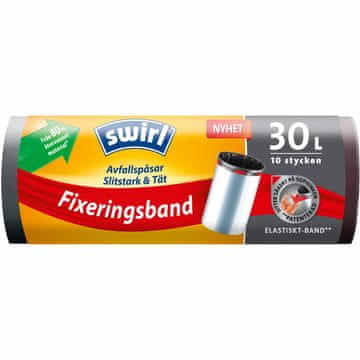 Swirl Vrečke za odpadke Elastic Fixband 30L 8kos DFP