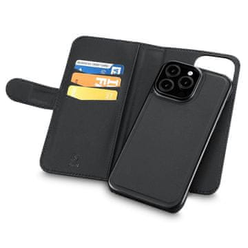 Sign Wallet etui 2-v-1 za iPhone 16 Pro Max - črn