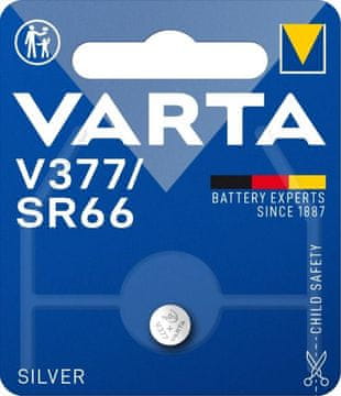 Northix Gumbasta baterija VARTA Silver Coin V377 / SR66