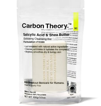 Carbon Theory Milo za čiščenje s salicilno kislino in karitejevim maslom (piling za čiščenje) 100 g