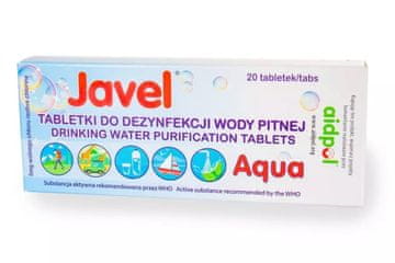 Aqua Javel Aqua tablete za razkuževanje vode, 20 kosov