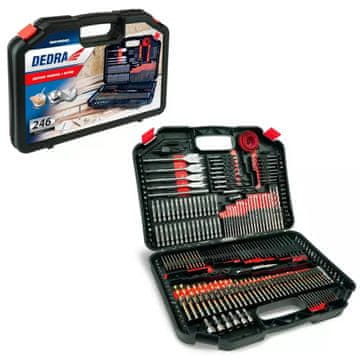 slomart Set 246 nastavkov za vrtalnik - jeklo