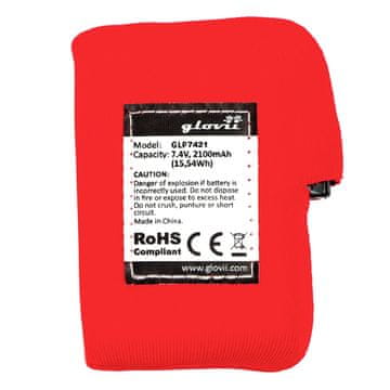slomart GVI Li-Poly baterija 2100 mAh, 7.4V - za ogrevane rokavice in kape