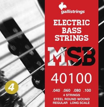 Galli Galli MSB-40100 S - strune za bas kitaro (40-100, 4-strun)