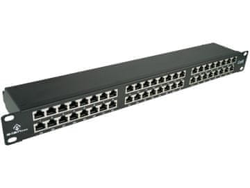 Patch AAE Patch panel ALANTEC STP Cat.6, 48 portov, 19", črn