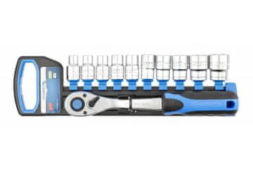 Hoegert Set nasadnih ključev z ragljo 11-delni 1/2"