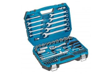 Hoegert Set nasadnih in kombiniranih ključev. bitov 1/4"-1/2". 8-22 mm. 85 kosov