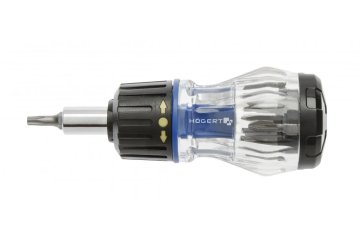 Hoegert Večbitni izvijač z ragljo 100 mm. 9-delni. magnetni. S2