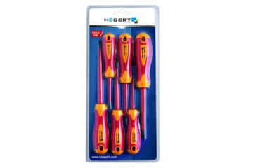 Hoegert Set 6 izoliranih izvijačev 1000 V. S2. VDE