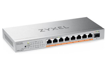 Zyxel XMG-108 8 vrat 2,5G + 1 SFP+, skupaj 8 vrat 100W PoE++ Namizno večigitalno stikalo brez upravljanja