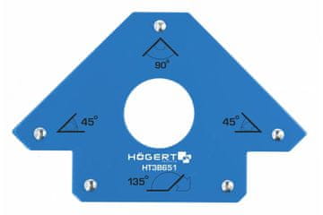 Hoegert Magnetni kotnik za varjenje. 45/90/135°. nosilnost 22.5 kg