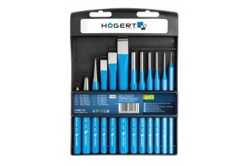 Hoegert Set sekačev. izbijačev in točkal. 12-delni. CrV