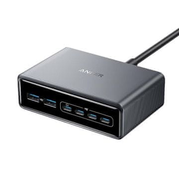 Anker Prime namizni polnilec, 200 W, za 6 naprav, srebrni (A2683341)
