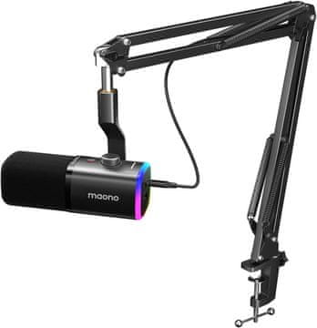 Maono MAONO XLR-USB streaming mikrofon z roko, dinamični, Mute, Gain