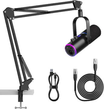 slomart Ortizan USB/XLR mikrofon z roko, Mute in Monitoring