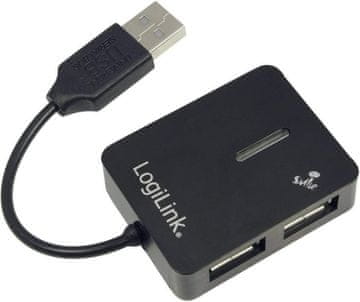 LogiLink Logilink USB-HUB Smile 4-Portni, črn