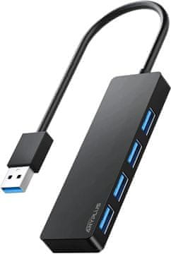 HUB ANYPLUS USB 3.0 Hub, 4-portni prenosni razdelilnik, Mini USB