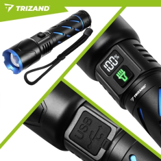 Trizand Zoom LED ročna polnilna svetilka, 800 lm, 5000 mAh (00026950)