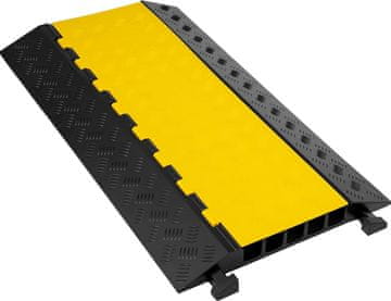 VEVOR VEVOR Kabelska prepreka - 5 kanalov, iz termoplastične gume, modularna