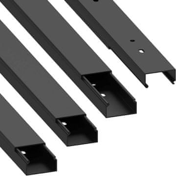 slomart Cablecoach Habengut Kabelkanal (30x15 mm) - PVC, črn, 4m (4x1m)