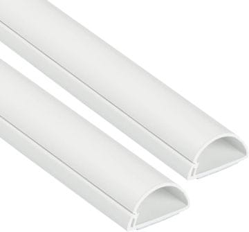 slomart D-Line 1D3015W-2PK mini samoljepljivi kanal za kablove, 2x30x15mm, 1m, bijeli