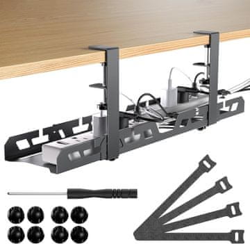 slomart SURFOU podnamizni kabelski organizator z nastavljivo dolžino (39-66cm)