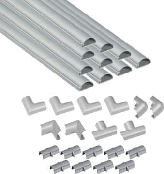 slomart D-Line 30x15mm samoljepljivi kabelski kanal, 4m multipack, bijeli