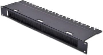 Digitus DIGITUS 1HE 19" panel z dvojno krtačo za omrežne omare