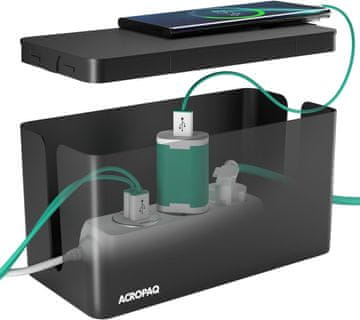 slomart ACROPAQ Kabelbox mala, 23,5x12x11,5 cm - za skrivanje kablov