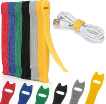 slomart Zivacate Kabel Vezice - 120 kos, najlonske, ponovno uporabne