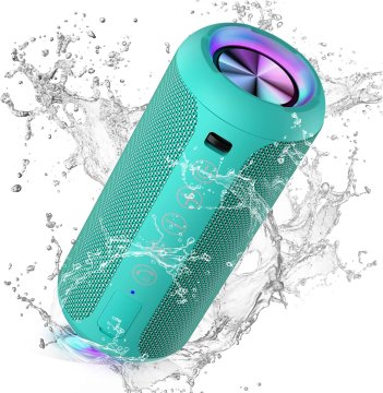 slomart Ortizan Bluetooth zvočnik, LED luč, vodoodporen IPX7, mini glasbena skrinjica