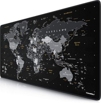 slomart TITANWOLF XXL Gaming podloga za miško, nemška tipkovnica, 900x400mm