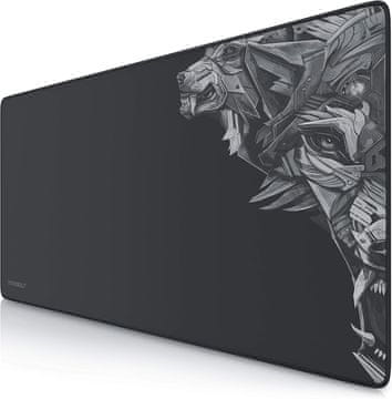 slomart TITANWOLF XXL Gaming podloga za miško 900x400mm - Tischunterlage Large Size, črna