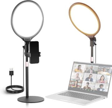 Neewer 2x NEEWER Basics 10.5" LED Ring luči z USB, stojali in držali